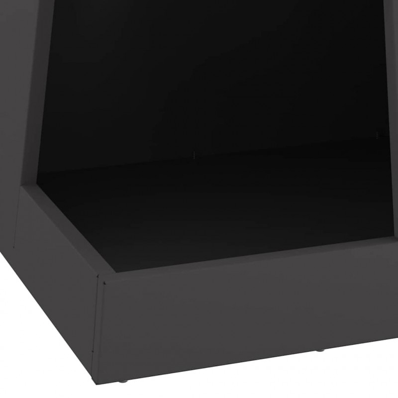 Kominek Czarny 35 x 35 x 100 cm Stal