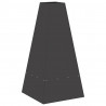 Kominek Czarny 50 x 50 x 100 cm Stal