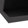Kominek Czarny 50 x 50 x 100 cm Stal