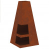 Kominek Brązowy 50 x 50 x 100 cm Stal