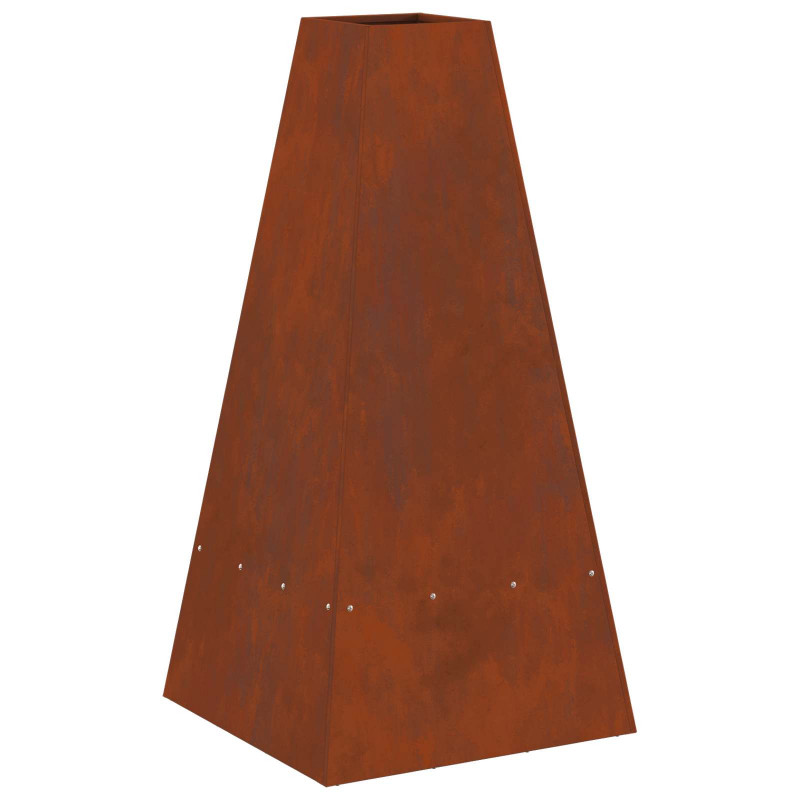 Kominek Brązowy 50 x 50 x 100 cm Stal