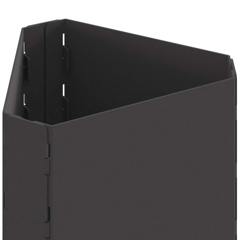 Kominek Czarny 50 x 43 x 52 cm Stal