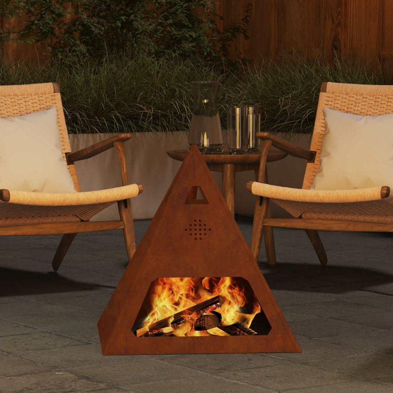 Kominek Brązowy 50 x 50 x 51 cm