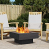 Kominek Czarny 60 x 60 x 30 cm Stal