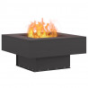 Kominek Czarny 60 x 60 x 30 cm Stal