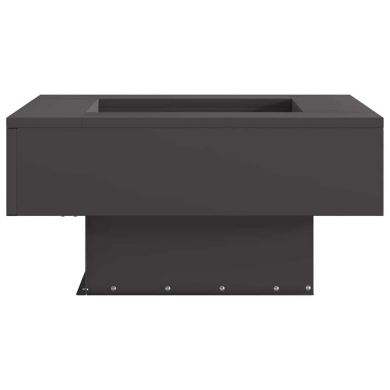 Kominek Czarny 60 x 60 x 30 cm Stal