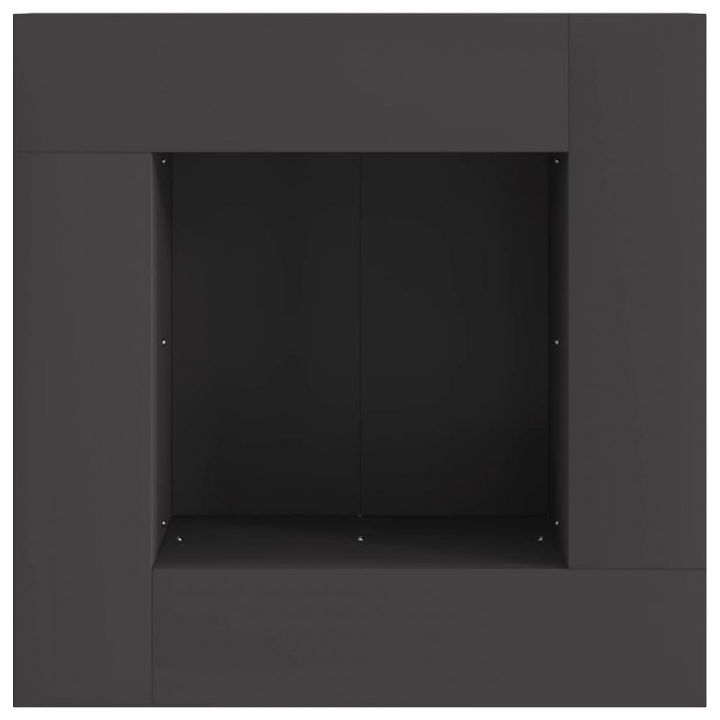 Kominek Czarny 60 x 60 x 30 cm Stal