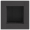 Kominek Czarny 60 x 60 x 30 cm Stal