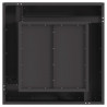 Kominek Czarny 60 x 60 x 30 cm Stal