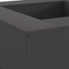 Kominek Czarny 80 x 80 x 40 cm Stal