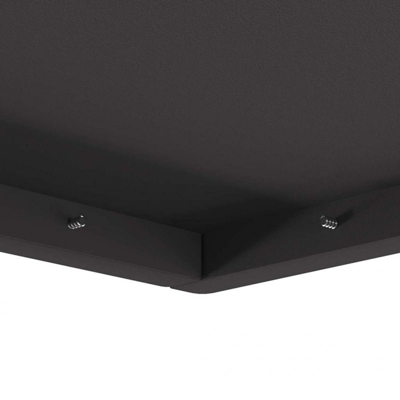 Kominek Czarny 80 x 80 x 40 cm Stal