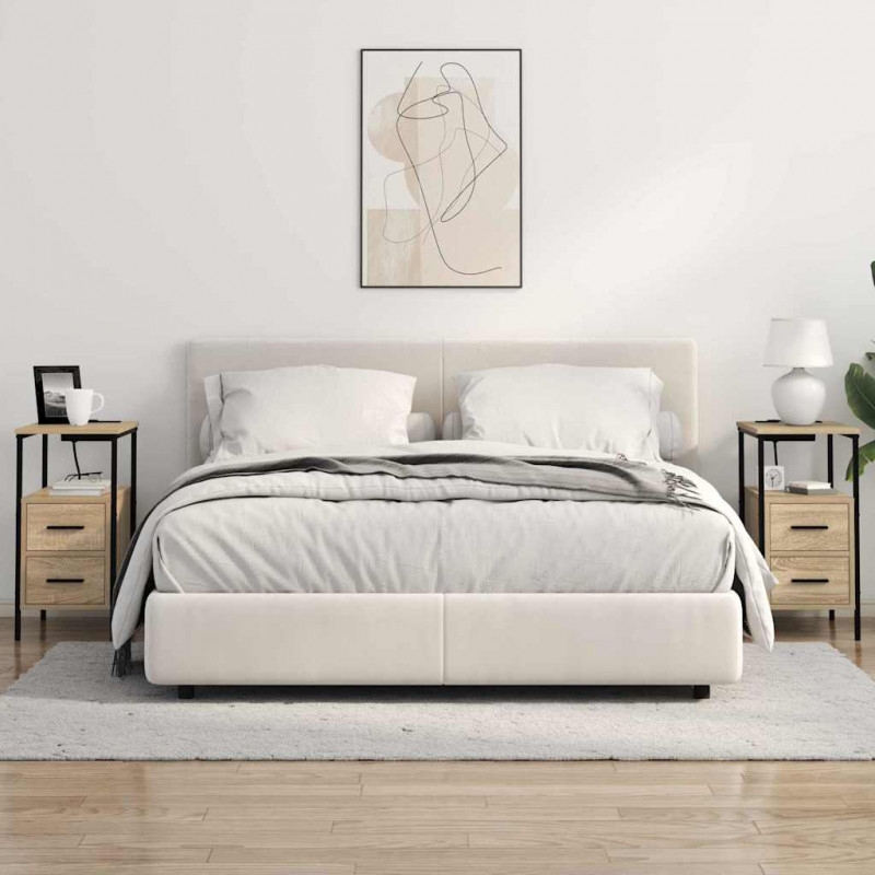 Szafka Nocna z szufladą 2 pcs Dąb Sonoma 30 x 48 x 61 cm
