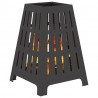 Kominek Czarny 50 x 50 x 70 cm Stal