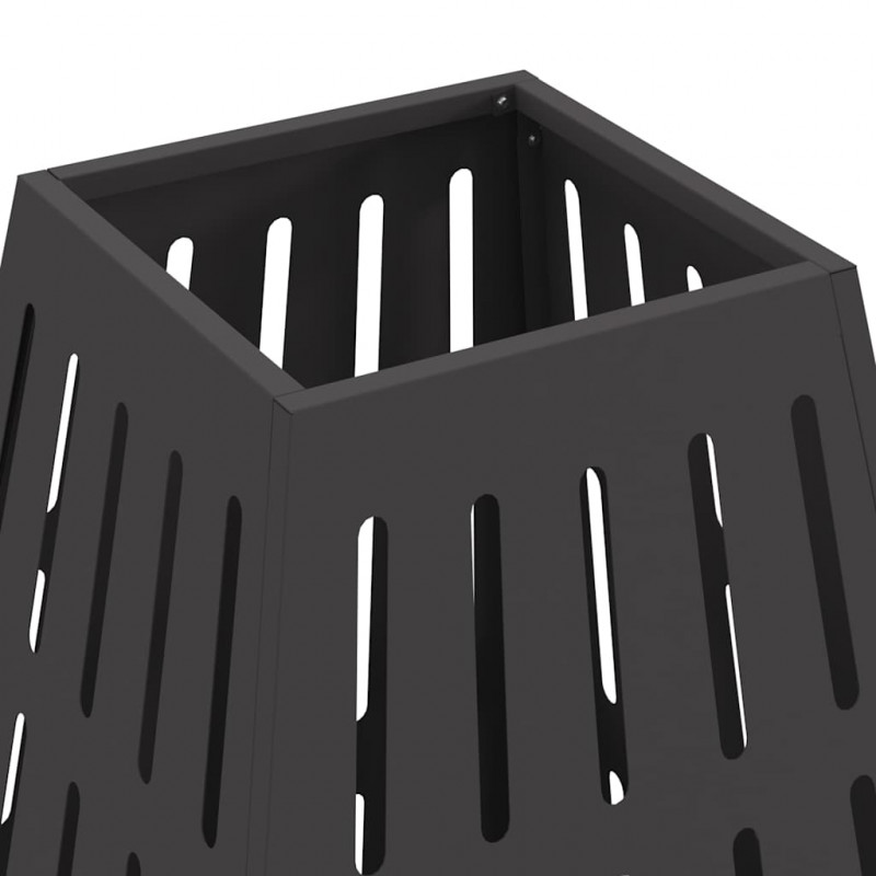 Kominek Czarny 50 x 50 x 70 cm Stal