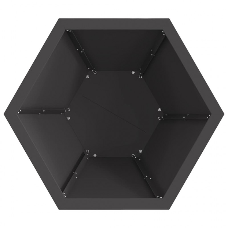 Kominek Czarny 50 x 50 x 40 cm Stal