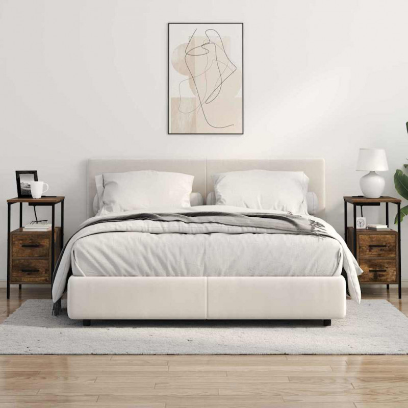 Szafka Nocna z szufladą 2 pcs Dąb wędzony 30 x 48 x 61 cm