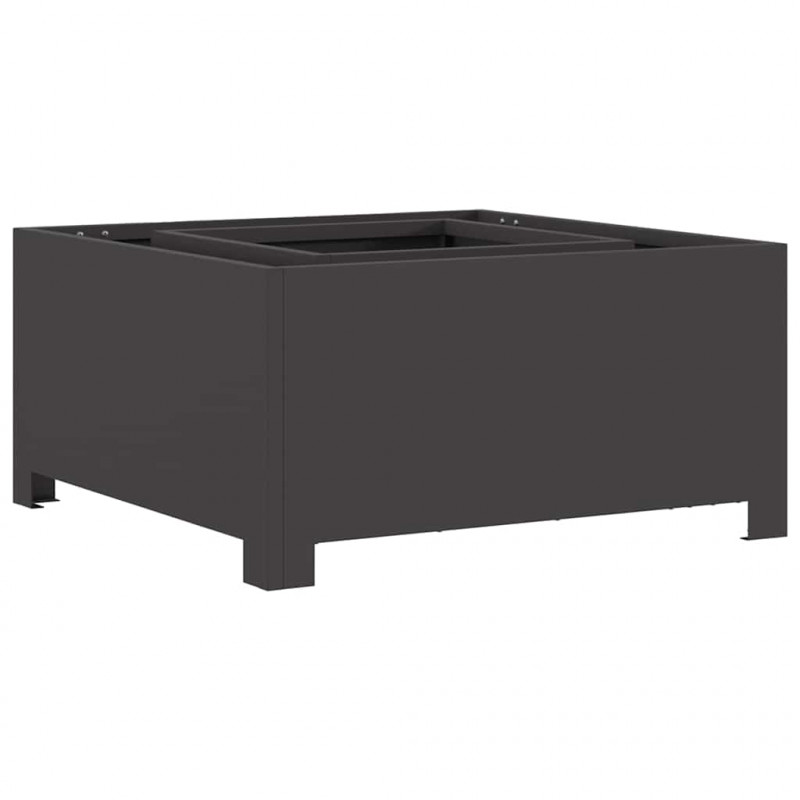 Kominek Czarny 60 x 60 x 30 cm Stal