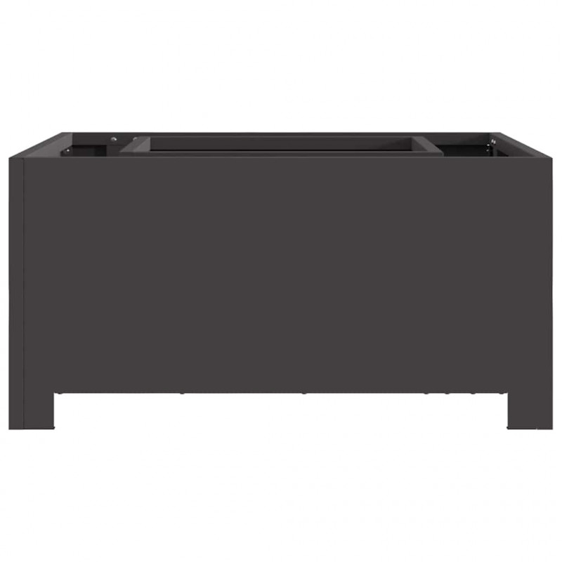 Kominek Czarny 60 x 60 x 30 cm Stal