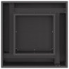 Kominek Czarny 60 x 60 x 30 cm Stal
