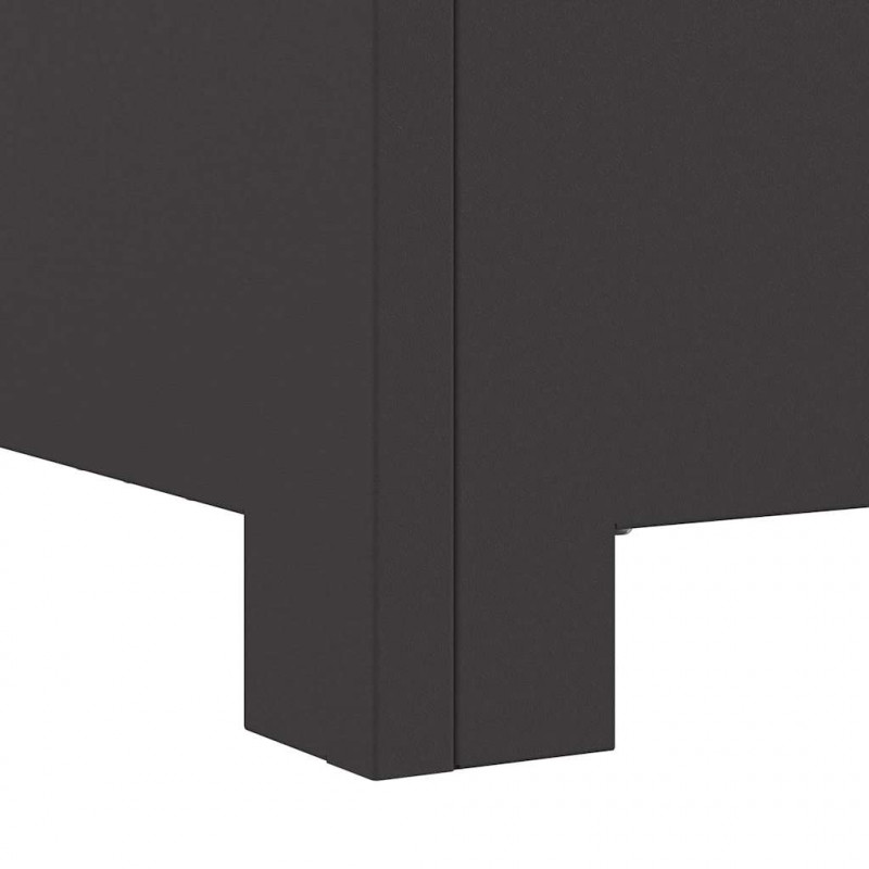 Kominek Czarny 60 x 60 x 30 cm Stal