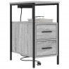 Szafka Nocna z szufladą 2 pcs Szary Sonoma 30 x 48 x 61 cm