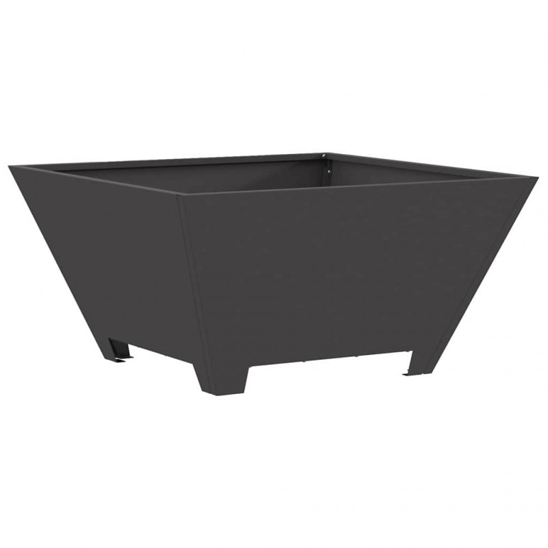 Kominek Czarny 60 x 60 x 30 cm Stal