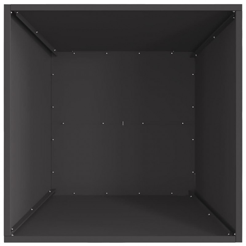 Kominek Czarny 60 x 60 x 30 cm Stal