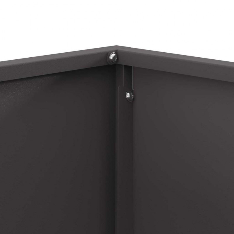 Kominek Czarny 60 x 60 x 30 cm Stal