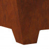 Kominek Brązowy 60 x 60 x 30 cm Stal pogodowa