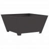 Kominek Czarny 80 x 80 x 40 cm Stal