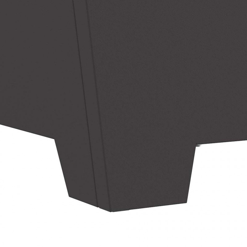 Kominek Czarny 80 x 80 x 40 cm Stal