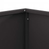 Kominek Czarny 80 x 80 x 40 cm Stal