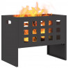 Kominek Czarny 50 x 30 x 40 cm Stal
