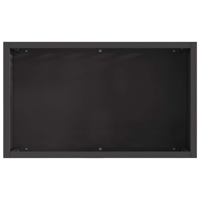 Kominek Czarny 50 x 30 x 40 cm Stal