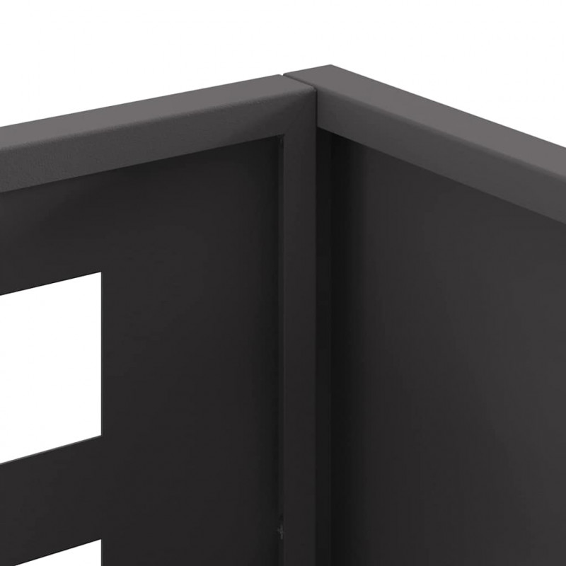 Kominek Czarny 50 x 30 x 40 cm Stal