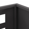 Kominek Czarny 50 x 30 x 40 cm Stal