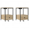 Szafka Nocna z szufladą 2 pcs Dąb Sonoma 42 x 41 x 56 cm