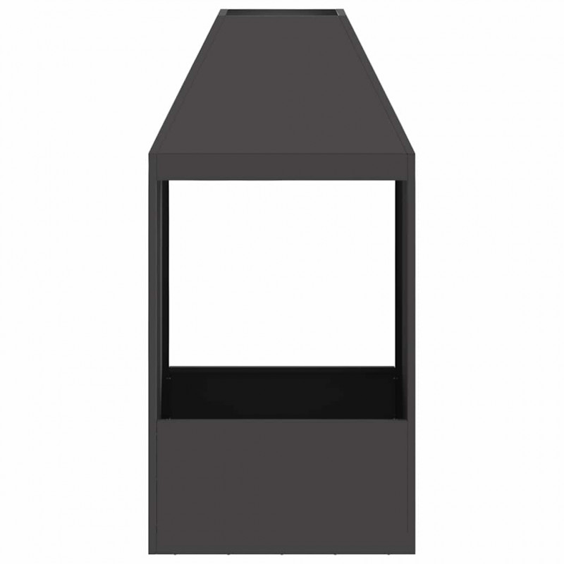 Kominek Czarny 50 x 50 x 100 cm Stal