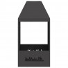 Kominek Czarny 50 x 50 x 100 cm Stal