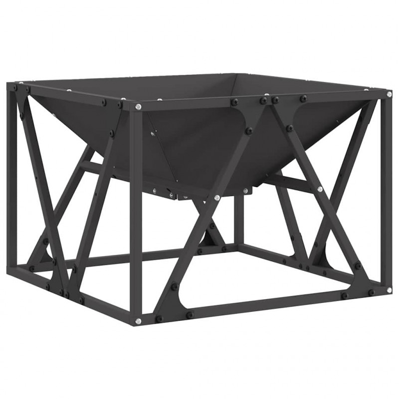 Kominek Czarny 50 x 50 x 35 cm Stal