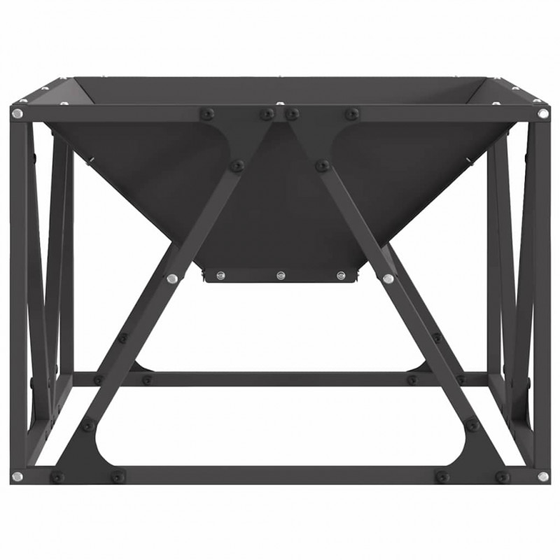Kominek Czarny 50 x 50 x 35 cm Stal