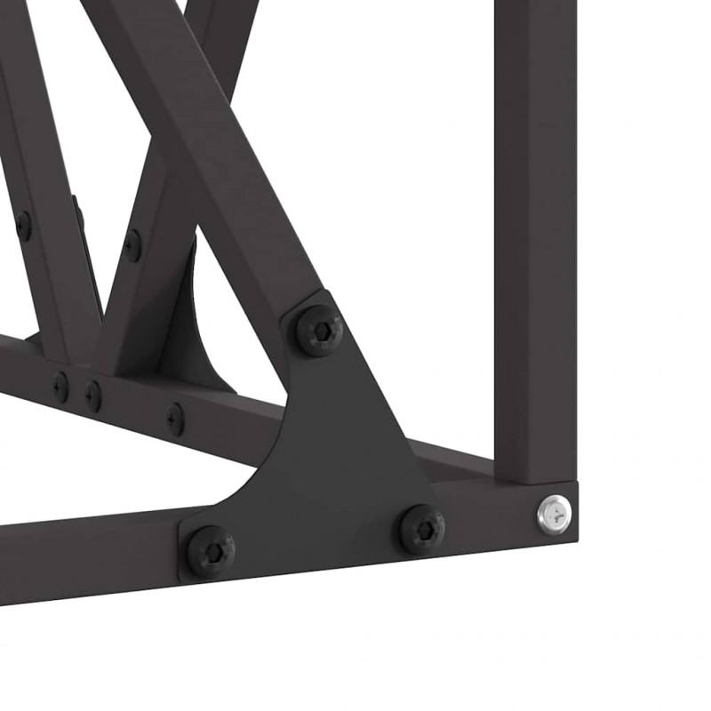 Kominek Czarny 50 x 50 x 35 cm Stal