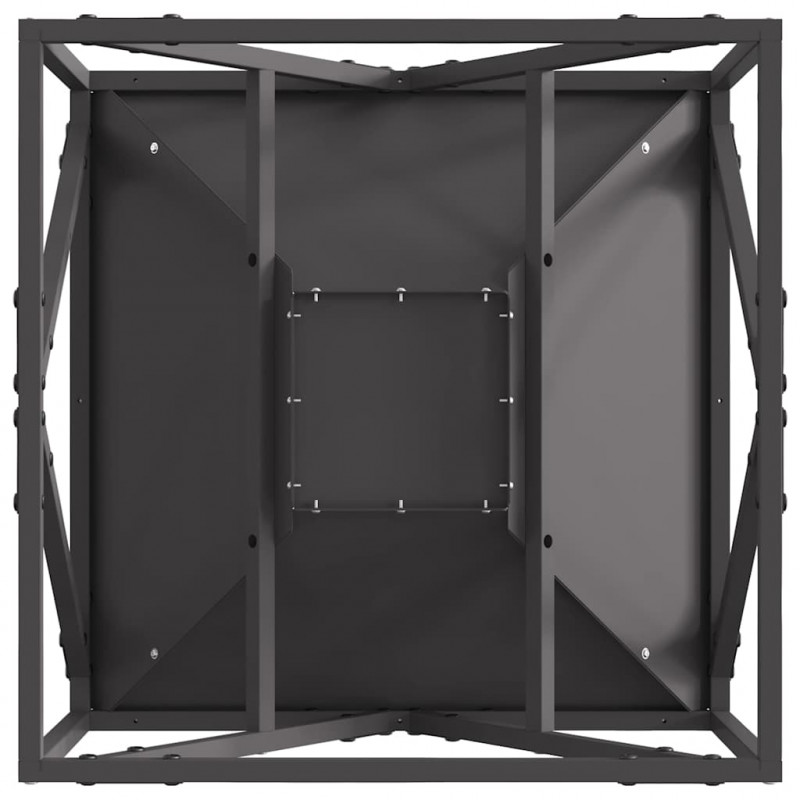 Kominek Czarny 50 x 50 x 35 cm Stal