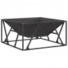 Kominek Czarny 80 x 80 x 40 cm Stal