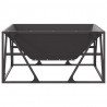 Kominek Czarny 80 x 80 x 40 cm Stal