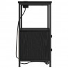 Szafka Nocna z szufladą 2 pcs Czarny Dąb 40 x 31 x 60 cm