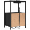 Szafka Nocna z szufladą 2 pcs Czarny Dąb 40 x 31 x 60 cm