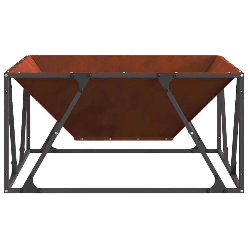 Kominek Brązowy 80 x 80 x 40 cm