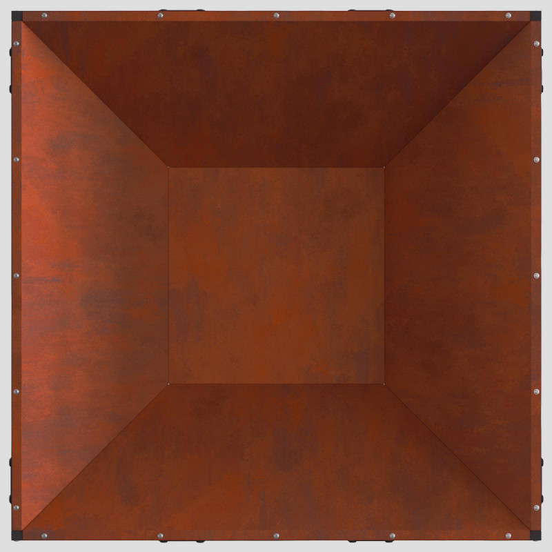 Kominek Brązowy 80 x 80 x 40 cm
