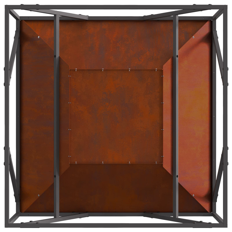 Kominek Brązowy 80 x 80 x 40 cm